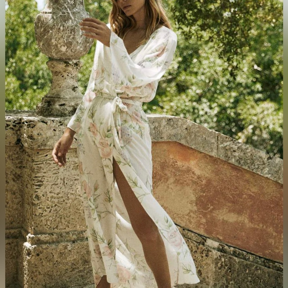 Floral Chiffon Maxi Robe purchased from Gigi and Olive